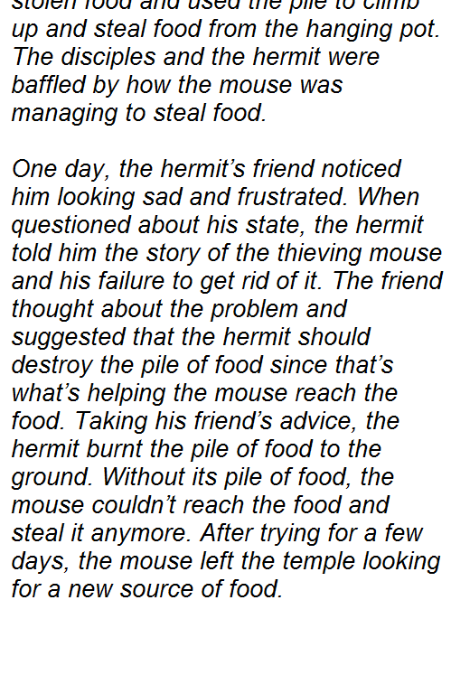 Hermit and the mouse