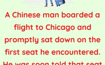 A Chinese man boarded a flight