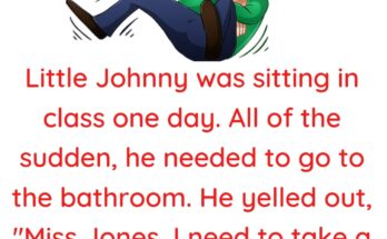 Little Johnny was sitting in class one day