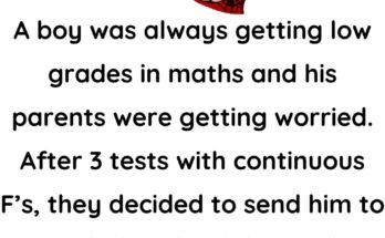 A boy was always getting low grades in maths…