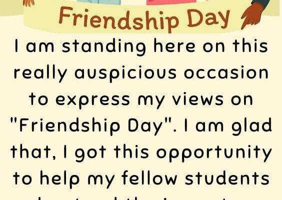Friendship Speech 1