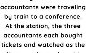 Three engineers and three accountants were traveling by train