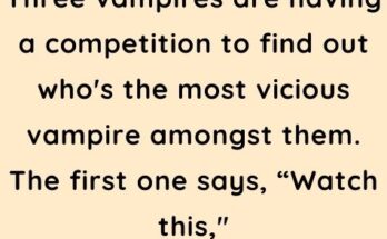 Three vampires are having a competition