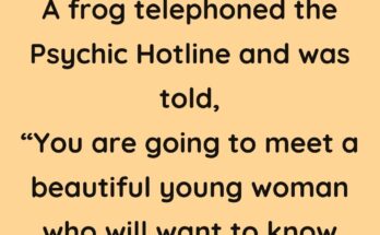 A frog telephoned the Psychic Hotline