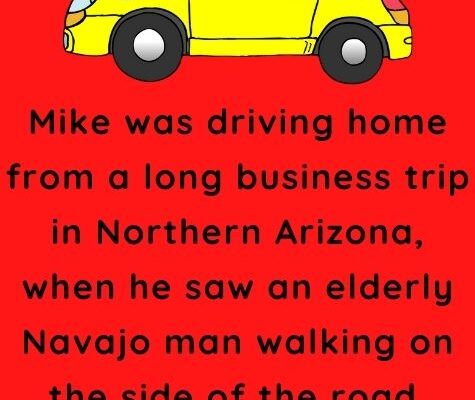Mike was driving home from a long business trip