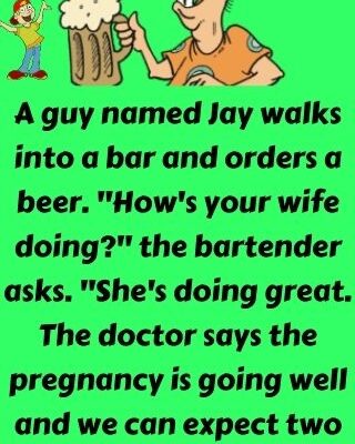 A guy named Jay walks into a bar and orders a beer