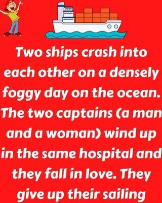Two ships crash into each other