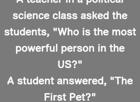 A teacher in a political science class