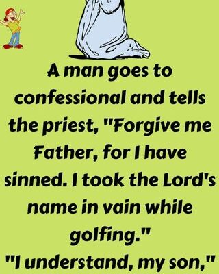 A man goes to confessional