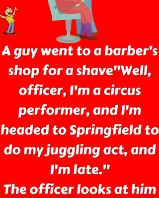A guy went to a barber’s shop for a shave