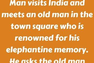 Man visits India and meets an old man