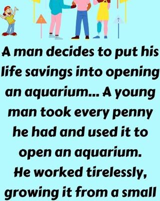 A man decides to put his life savings