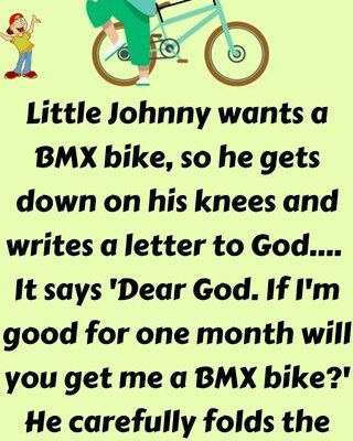 Little Johnny wants a BMX bike