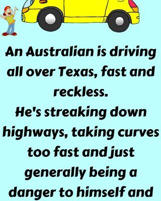 An Australian is driving all over Texas