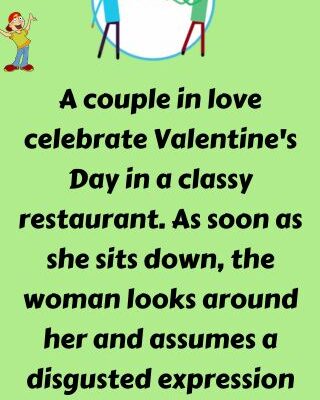 A couple in love celebrate Valentine's Day
