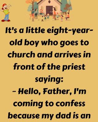 It's a little eight-year-old boy who goes to church