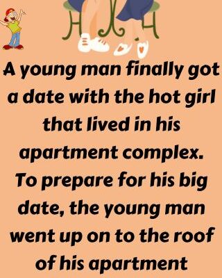A young man finally got a date